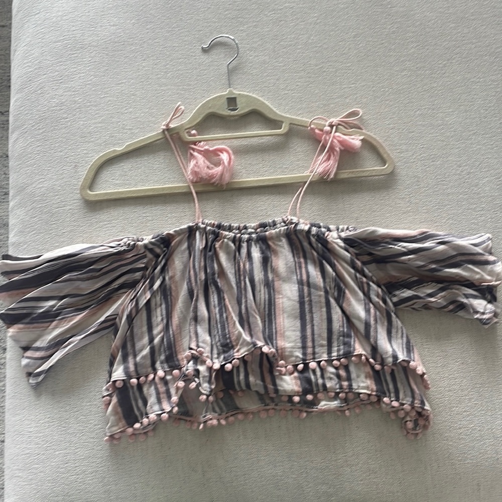 Off the shoulder crop top